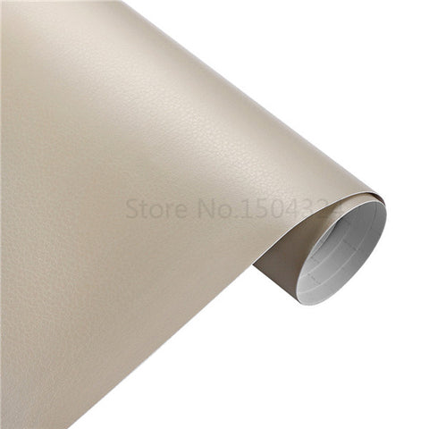 Image of 30*100cm Leather Pattern Adhesive PVC Vinyl Film Sticker Auto Car Internal External Decoration Vinyl Wrap Decal Car-Styling - Lovelylifezone