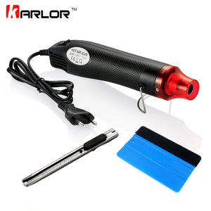 3pcs/set 220V 300W Electric Hot Air Heat Gun EU Plug+Car Scraper Squeegee+Vinyl Cutter Knife Auto Car Vinyl Film Wrapping Tools - Lovelylifezone