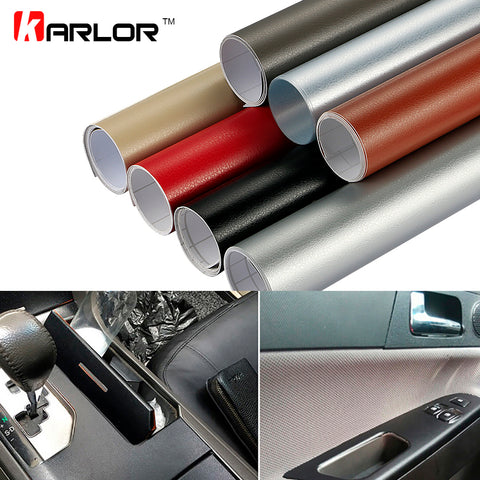 Image of 30*100cm Leather Pattern Adhesive PVC Vinyl Film Sticker Auto Car Internal External Decoration Vinyl Wrap Decal Car-Styling - Lovelylifezone
