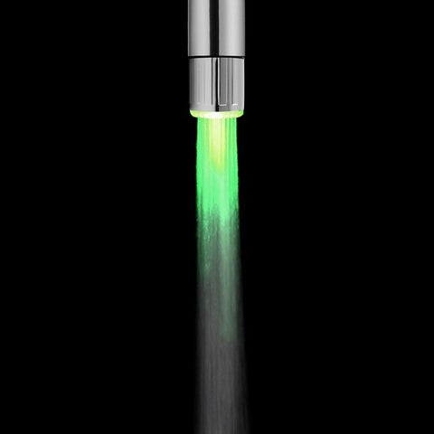 Image of Zhang Ji ABS LED Aerators Water Saving Faucet Aerator Nozzle 3 Colors Blinking Kitchen Bathroom Accessories Faucet - Lovelylifezone