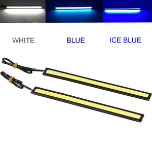 Waterproof Slim COB light Car LED Lights 12V for DRL Daytime Running Fog Driving White/Blue/Ice Blue Lamp - Lovelylifezone